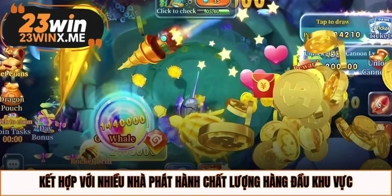 Kết hợp với nhiều nhà phát hành chất lượng hàng đầu khu vực